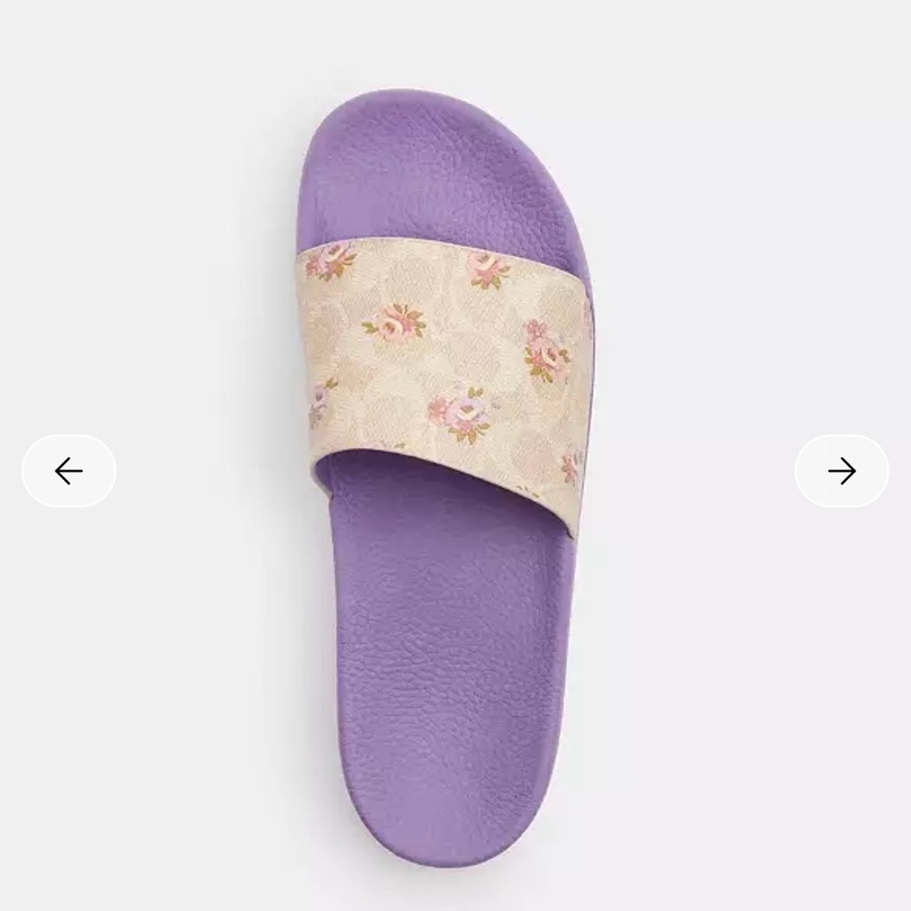 NWT Coach Udele Sport Slide
In Signature Canvas With Floral Print 💜 - Picture 2 of 12